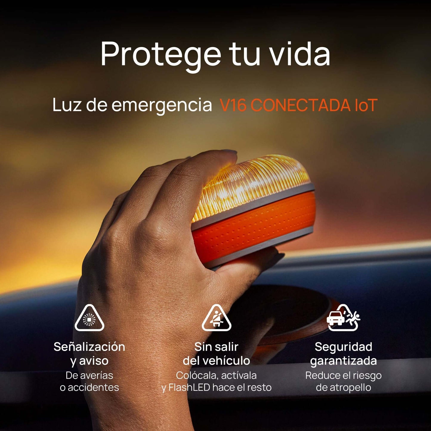 Baliza FlashLED SOS V16 IoT Conectada